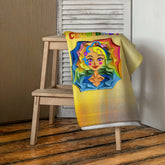 Premium soft bath towel from Snow Queen’s Palace collection on a plush rack.